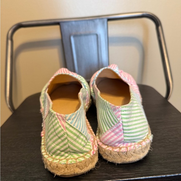 Talbots Pastel Striped Espadrilles with Bow Sz 7.5 - Picture 8 of 14